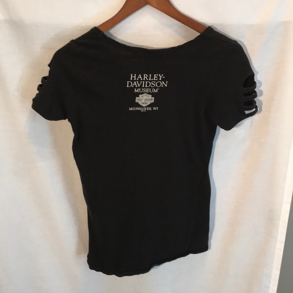 Harley Davidson ladies size M black tee shirt - Picture 4 of 6